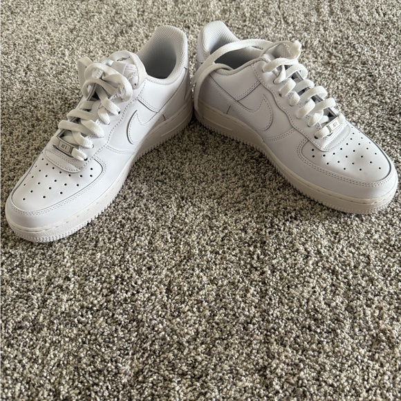 Nike Air Force 1 White Sneakers - Picture 2 of 6